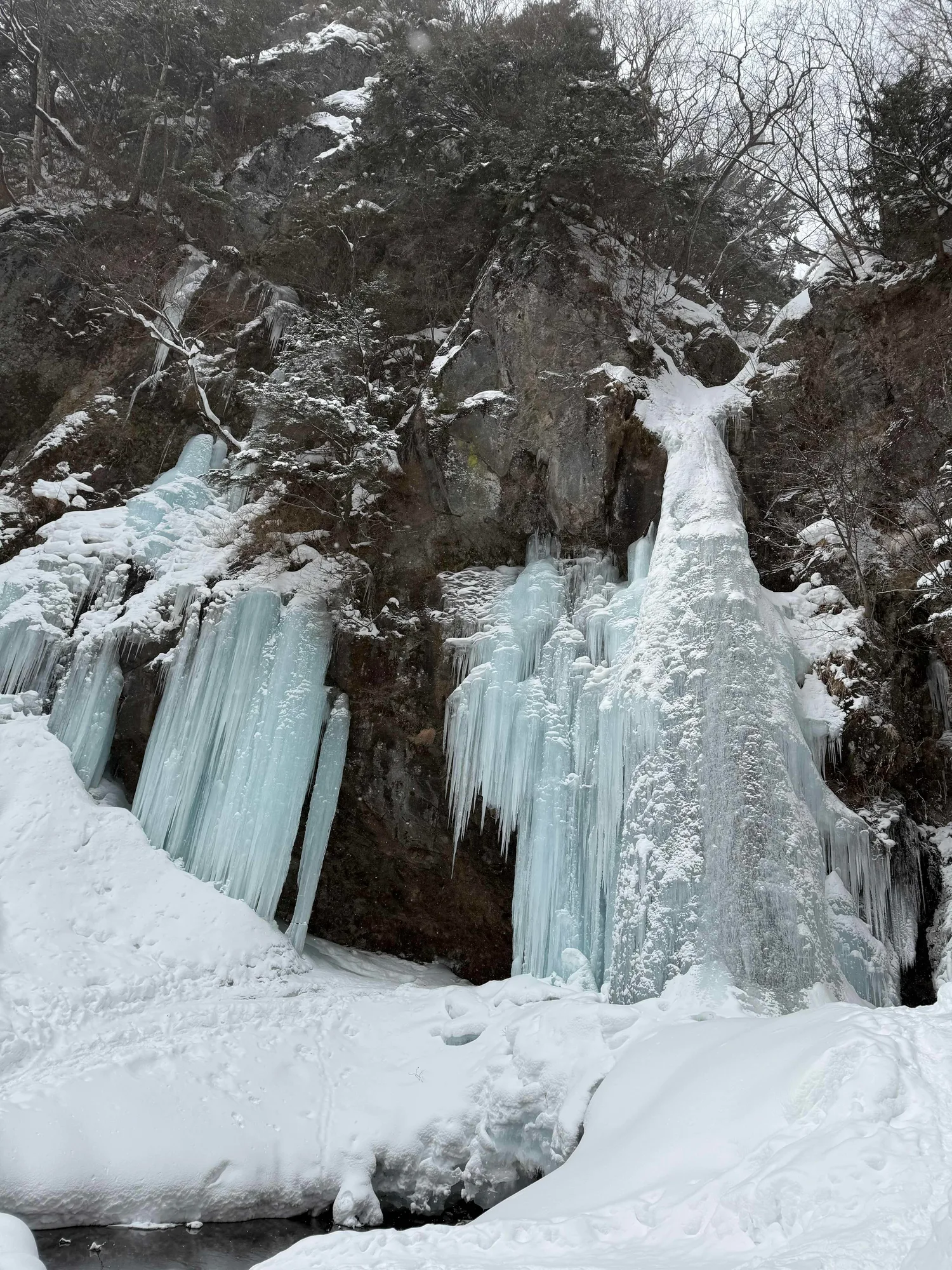 庵滝(外山沢)の滝活画像