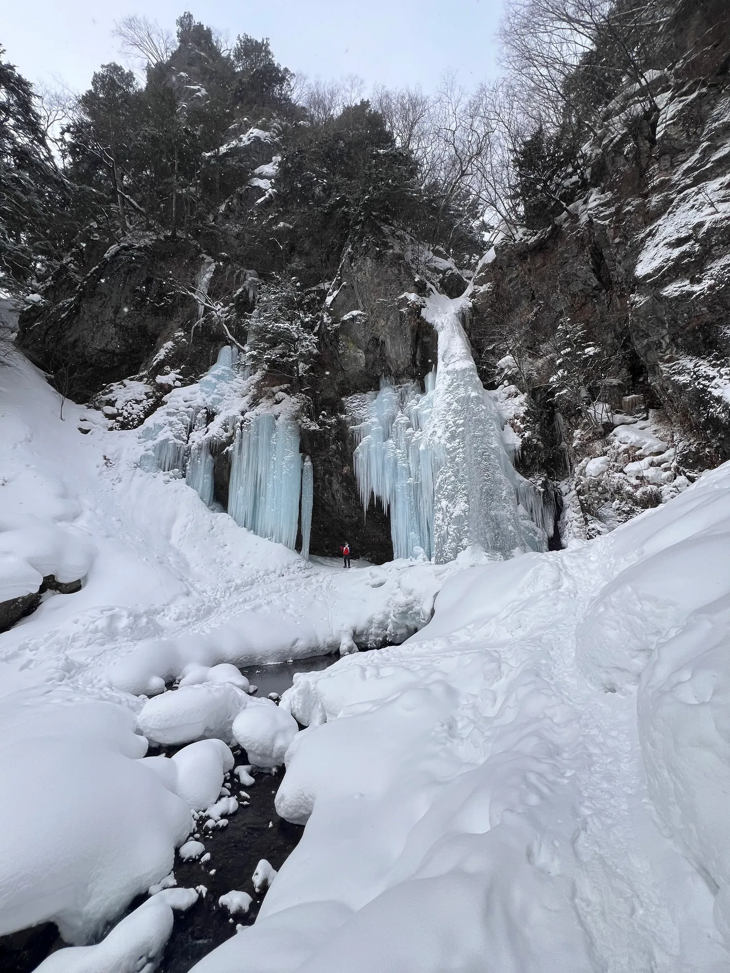 庵滝(外山沢)の滝活画像