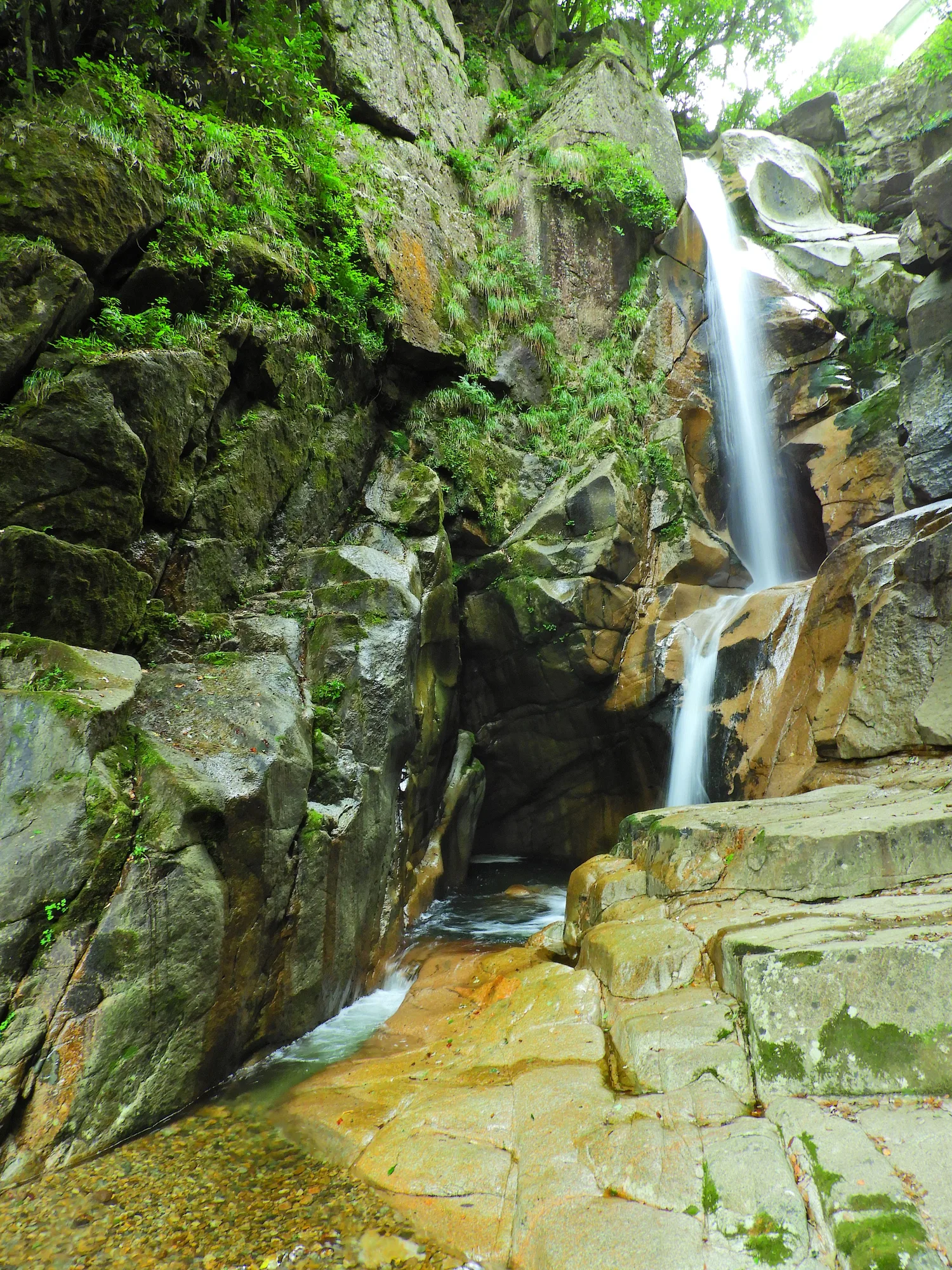 盆徳滝(滝山峡)の滝活画像